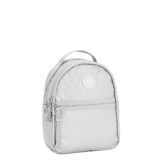 Kipling Kae Metallic Rugzak Zilver | NL 1624SG